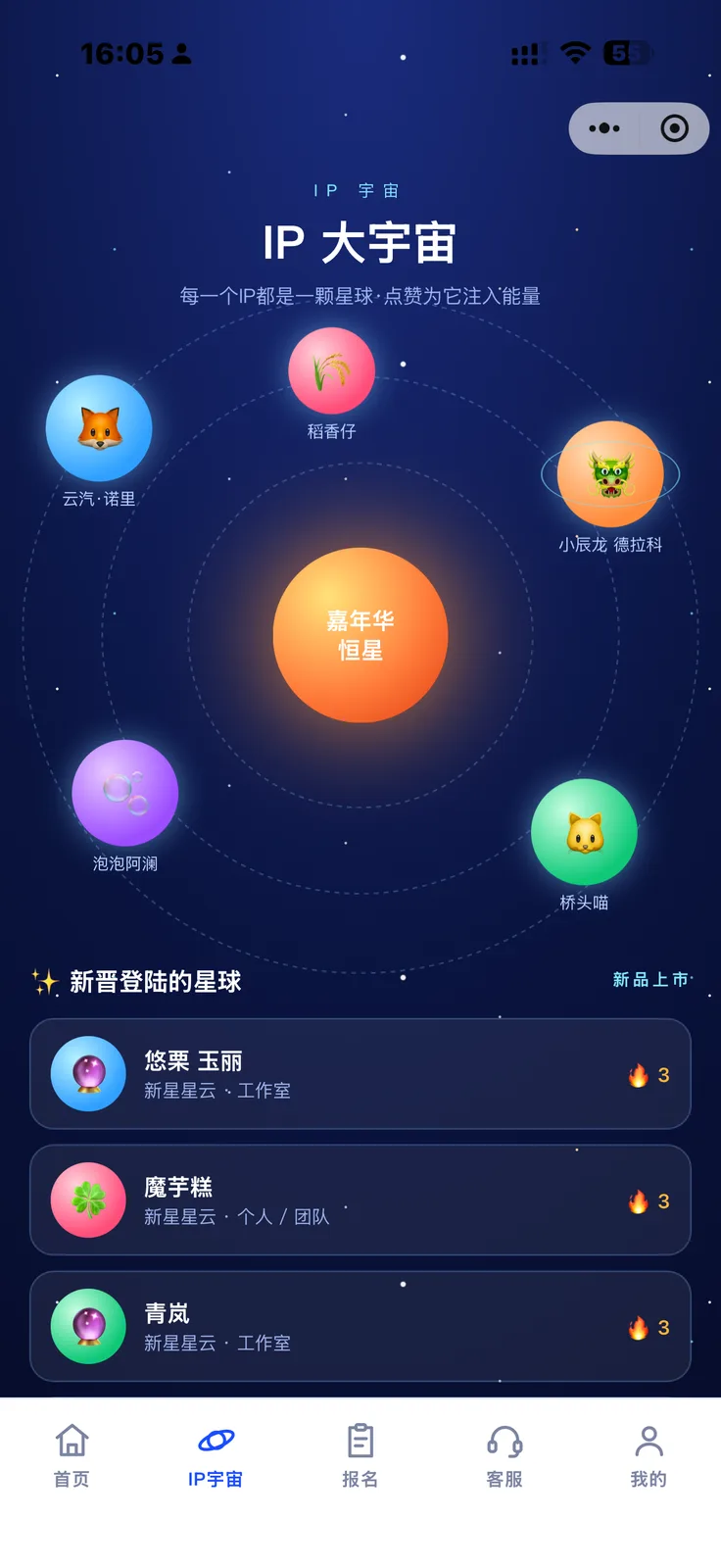 把作品列表做成「IP 大宇宙」